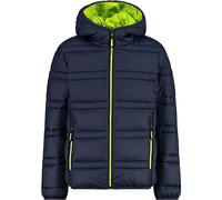 CMP - Giacca da bambino con cappuccio fisso, Black Blue, 140