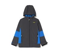 CMP Giacca Da Bambino Con Cappuccio Fisso Unisex - Bambini e ragazzi, Antracite-Royal, 128