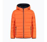 CMP - Giacca da bambino in nylon con cappuccio fisso, Arancio, 164