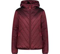 CMP - Giacca da donna in nylon con cappuccio fisso, Dark Cherry, 44