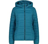 CMP - Giacca da donna in nylon con cappuccio removibile, Teal, 42