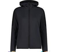 CMP - Giacca da donna in pile Grid Tech con cappuccio fisso, Antracite, 48