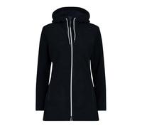 CMP - Giacca da donna in pile Knit Tech con cappuccio fisso, Black Blue, 48