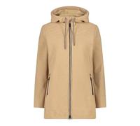 CMP - Giacca da donna in pile Knit Tech con cappuccio fisso, Sesamo, 46