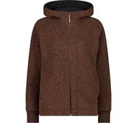 CMP - Giacca da donna in Wooltech con cappuccio fisso, Malto Mel., 54