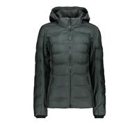 CMP Giacca da Esterno Donna Zip Cappuccio Verde Anti-vento Riscaldamento