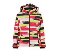 CMP Giacca da Sci Cappuccio Staccabile Bianco/Carminio/Apple da Bambina 128 Rosa