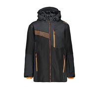 CMP Giacca da Sci Ripstop Full Dull, Bambino, u901, 104, Nero