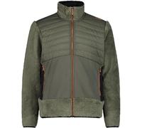 CMP - Giacca da uomo ibrida in pile Highloft, Olive, 58