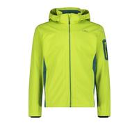 CMP Giacca da uomo in Light Softshell con cappuccio staccabile, 39A5027 (IT, Numero, 50, Regular, Regular, Acido/Lichen)