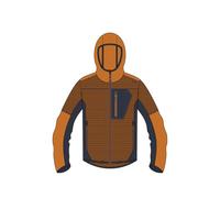 CMP - Giacca da uomo in pile Knit Tech con cappuccio fisso, Jaffa-Antracite, 58