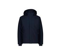CMP - Giacca da uomo in softshell con cappuccio removibile, Black Blue, 54
