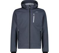 CMP Giacca da uomo in Softshell con cappuccio staccabile, 3A01787N (IT, Numero, 54, Regular, Regular, Acido/Nero) (IT, Numero, 52, Regular, Regular, Titanio/Alluminio)
