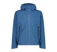 CMP Giacca da uomo Unlimited Harshell Clima-Protect con cappuccio, blu, taglia 48, impermeabile e traspirante, per attività all'aperto e trekking