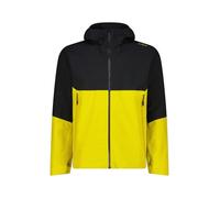CMP Giacca da uomo Unlimited Harshell Clima-Protect con cappuccio giallo oro verde, taglia 54, impermeabile e traspirante, per attività all'aperto e trekking
