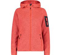 CMP - Giacca Donna Cappuccio Fisso, Papavero-Red Fluo-Antracite, S
