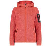 CMP - Giacca Donna Cappuccio Fisso, Papavero-Red Fluo-Antracite, XS