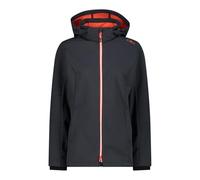 CMP - Giacca Donna Cappuccio Zip, Antracite-Papavero, L