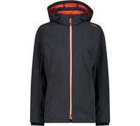 CMP - Giacca Donna Cappuccio Zip, Antracite-Papavero, XL