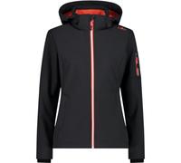 CMP - Giacca Donna Cappuccio Zip, Antracite-Papavero, XXXL