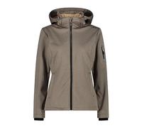 CMP - Giacca Donna Cappuccio Zip, Sesamo Mel-Nero, XXXXL