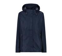 CMP - Giacca Donna Con Zip e Cappuccio traspirante, Black Blue, L