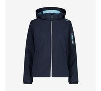 CMP Giacca Donna in Softshell Con Cappuccio Staccabile - 05NP (Blue Scuro/Anice)