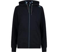 CMP - Giacca Elasticizzata da Donna con Cappuccio Fisso, Black Blue, 44