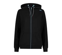 CMP - Giacca Elasticizzata da Donna con Cappuccio Fisso, Nero, 46