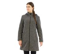 CMP Jacquard wooltech long coat, Woman, Fumo Mel.-B.Gesso, 40