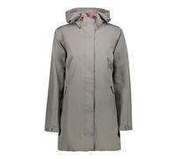 CMP Giacca Funzionale Donna Cappuccio Fisso Lungo Marrone Impermeabile 38/S