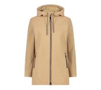 CMP - Giacca da donna in pile Knit Tech con cappuccio fisso, Sesamo, 46