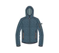 CMP - Giacca in Knit-Tech da Bambini con Cappuccio Fisso, Bluesteel-Hydro, 140