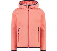 CMP - Giacca in Knit-Tech da bambini con cappuccio fisso, Flamingo, 176