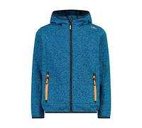 CMP - Giacca in Knit-Tech da bambini con cappuccio fisso, Reef-Antracite, 98