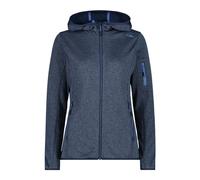 CMP Giacca in Knit-Tech da Donna con Cappuccio Fisso, Blu-provenza, 40