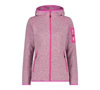 CMP Giacca in Knit-Tech da Donna con Cappuccio Fisso, Fucsia - Bianco, 50