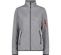 CMP Giacca In Knit-tech da Donna, Glacier/Cement Red, 46