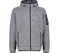 CMP - Jacket Fix Hood Jacquard Knitted 3H60847N - Giacca in pile 48 grigio