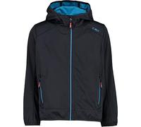 CMP Giacca in Light Softshell da Bambini, Antracite-Danube, 92 Unisex - Bambini e Ragazzi