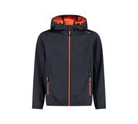CMP - Giacca in light softshell da bambini con cappuccio fisso, Antracite, 110