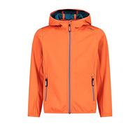 CMP - Giacca in light softshell da bambini con cappuccio fisso, Campari, 140