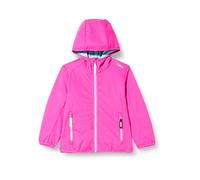 CMP - Giacca in light softshell da bambini con cappuccio fisso, Purple Fluo-Acqua, 152