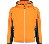 CMP Giacca In Light Softshell Da Bambini, Flame-Deep Lake, 164 Unisex - Bambini e ragazzi
