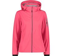 CMP - Giacca in light softshell da donna con cappuccio removibile, Fragola-Ghiaccio, 40