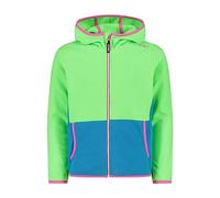 CMP - Giacca in pile Arctic Fleece da bambini con cappuccio fisso, Mela Fluo, 176