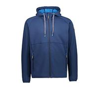 CMP - Felpa in pile da uomo con cappuccio fisso, Blue Ink, 56