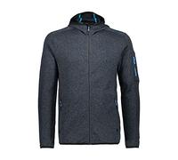 CMP Giacca in Pile da Uomo Fix Hood Jacket 31H5007 Antracite-Cemento 58