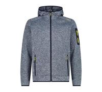 CMP Giacca in Pile da Uomo in Knit-Tech mélange con Cappuccio 3H60847N