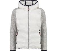 CMP - Giacca in pile Highloft da bambini con cappuccio fisso, B.Co Gesso, 104